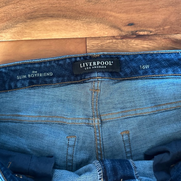Liverpool Dark The Slim Boyfriend Jeans size 16W - Picture 4 of 4